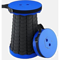 906849101101 SAFE'N'SOUND Teleskopisk Campingpall Blå  Standard Small1x1