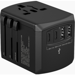 944115101101 XOOPAR Travel Adaptator Tripper Grs Svart  Standard Small1x1