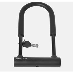 956568101101 HYGGE BIKES U-lås med kabel för cykel – Förstärkt säkerhetskit för elcyklar och vanliga cyklar  Standard Small1x1