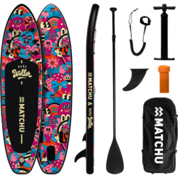 950578101101 MATCHU SPORTS Uppblåsbar Sup Bräda Yeye Weller 320x81x15cm - Upp Till 150kg - Stand Up Paddle Board  Standard Small1x1