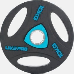919069101101 LIVEPRO Urethane Training Plate 10kg  Standard Small1x1