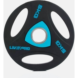 919096101101 LIVEPRO Urethane Training Plate 5kg  Standard Small1x1