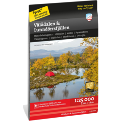 903093101101 CALAZO Vålådalen  Lunndörrsfjällen 1:25 000  Standard Small1x1