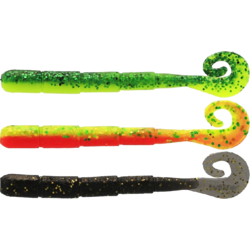 951508101101 WESTIN Westin Ned Worm Curltail 5cm 0,5g Floating Dark Water Mix 23 6pcs  Standard Small1x1