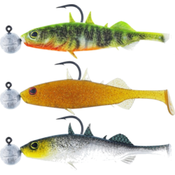 Westin Stanley The Stickleback Shadtail R 'n R 5,5cm #2/0 Dark Water Mix 10 3pcs