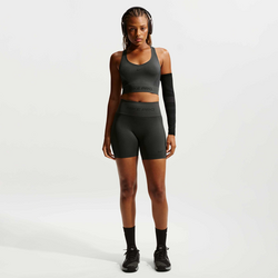 Women's Dri-fit High-waisted 12.5cm (approx.) Biker Shorts Pro Seamless - DARK SMOKE GREY Standard Small1x1