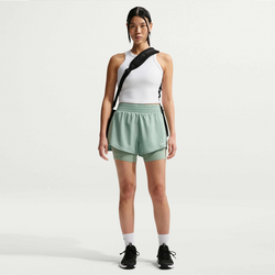 Women's Dri-fit High-waisted 8cm (approx.) 2-in-1 Shorts One - STEAM/WHITE Standard Small1x1