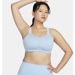Women's High-support Padded Adjustable Sports Bra Alpha - LIGHT ARMOURY BLUE/WHITE Standard Small1x1