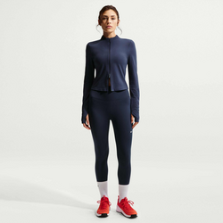 Women's High-waisted 7/8 Leggings One - MIDNIGHT NAVY/WHITE Standard Small1x1