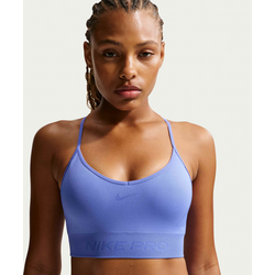 Women's Light-support Padded Sports Bra Pro Seamless - SAPPHIRE Standard Small1x1