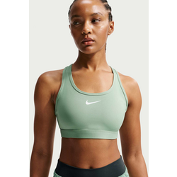 Women's Medium-support Padded Sports Bra Swoosh - STEAM/WHITE Standard Small1x1