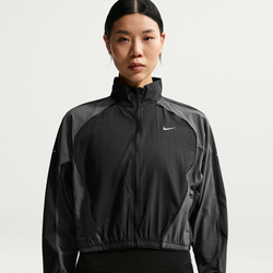Women's Repel Uv-protection Running Jacket Swift - BLACK/IRON GREY/PHOTON DUST Standard Small1x1