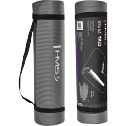 NORTHIX Коврик для йоги, нескользящий, серый, толщина 6 мм.