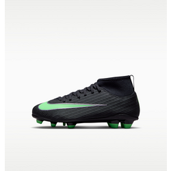 Younger Kids' Multi-ground High-top Football Boots Jr. Mercurial Superfly 11 Club - BLACK/BLACK/ILLUSION GREEN Standard Small1x1
