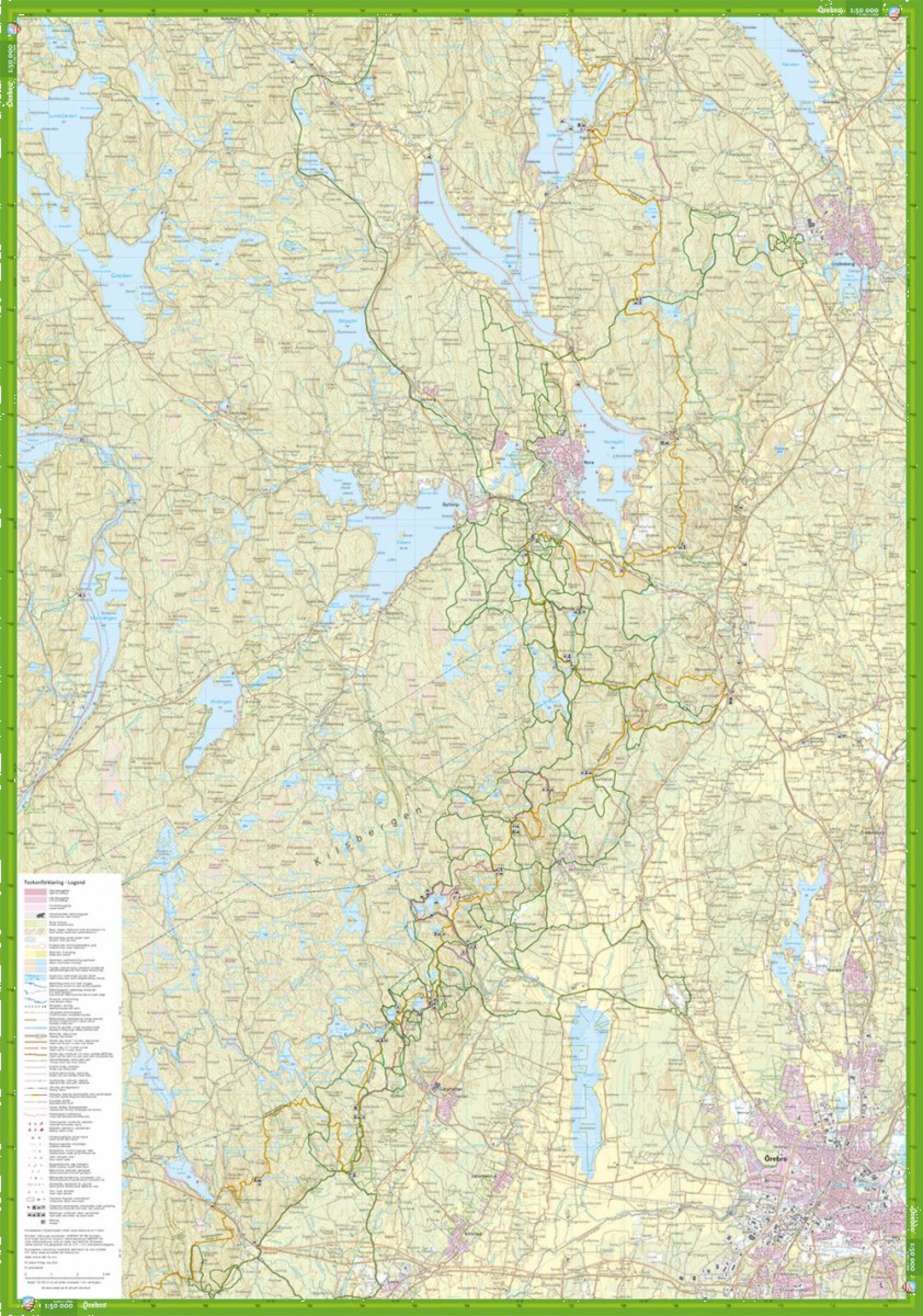 CALAZO, Örebro, Nora  Norra Kilsbergen 1:50.000