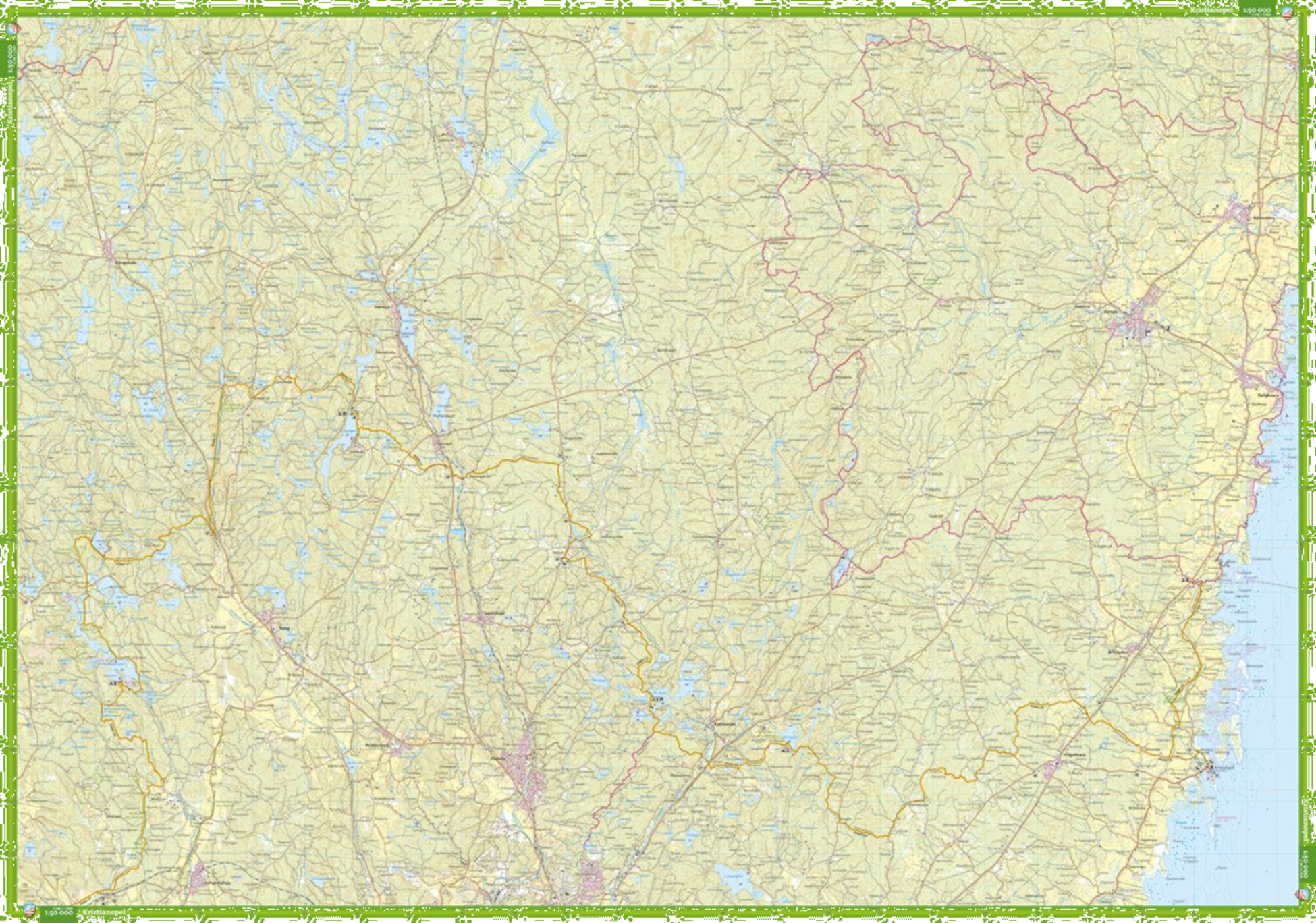 CALAZO, Östra Blekinge 1:50 000