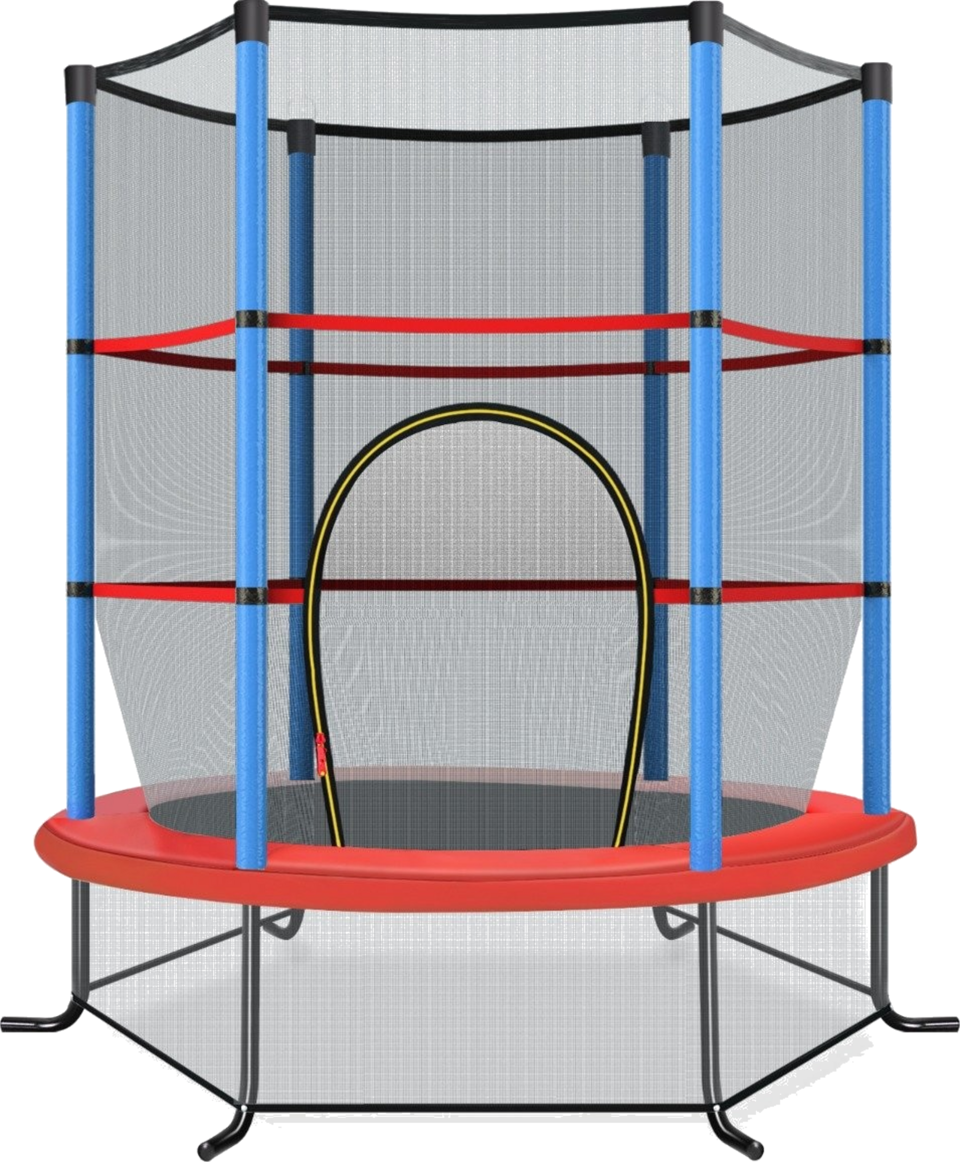 NORTHIX, &Oslash;140cm Garden Trampoline With Safety Net Trampoline Can Hold Up To 135 Kg For Children Aged 3 And Ov