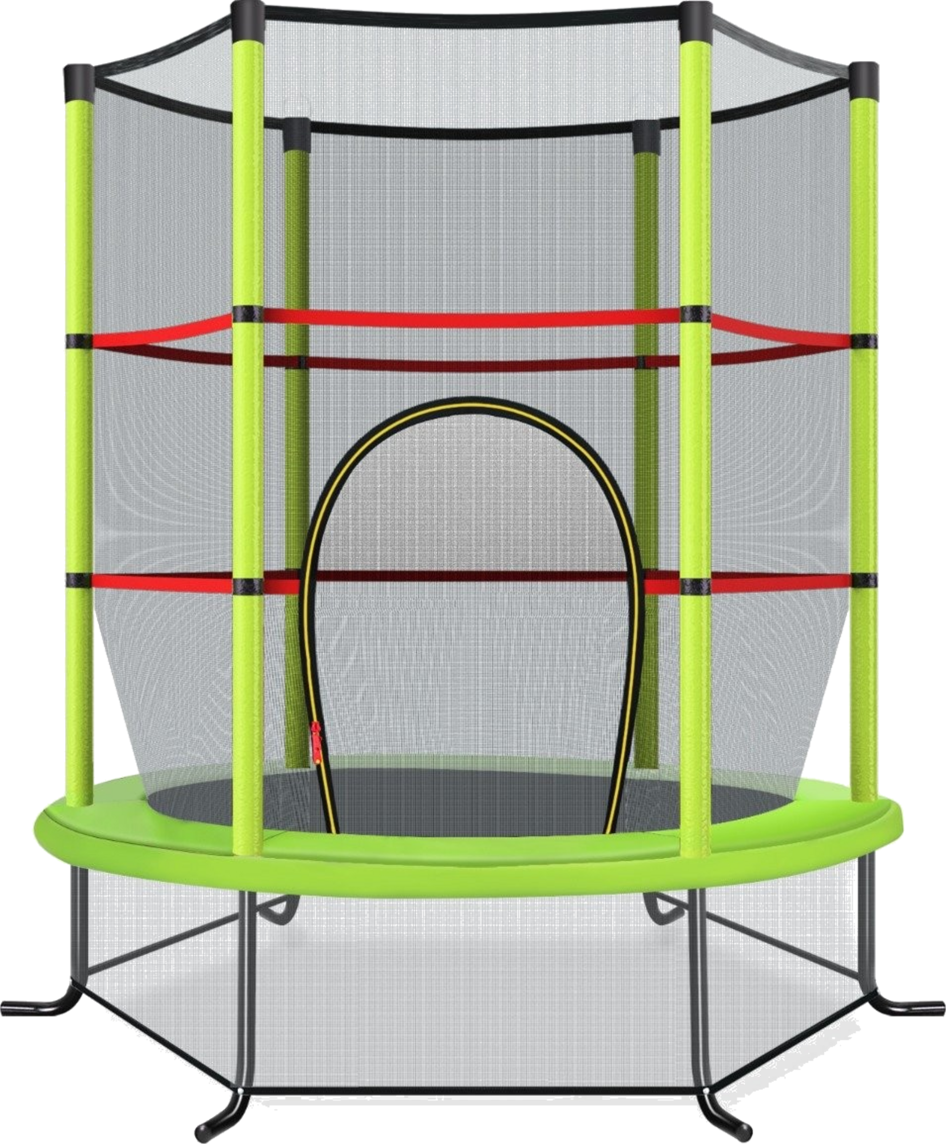 NORTHIX, &Oslash;140cm Garden Trampoline With Safety Net Trampoline Can Hold Up To 135kg For Children Aged 3 And Ove