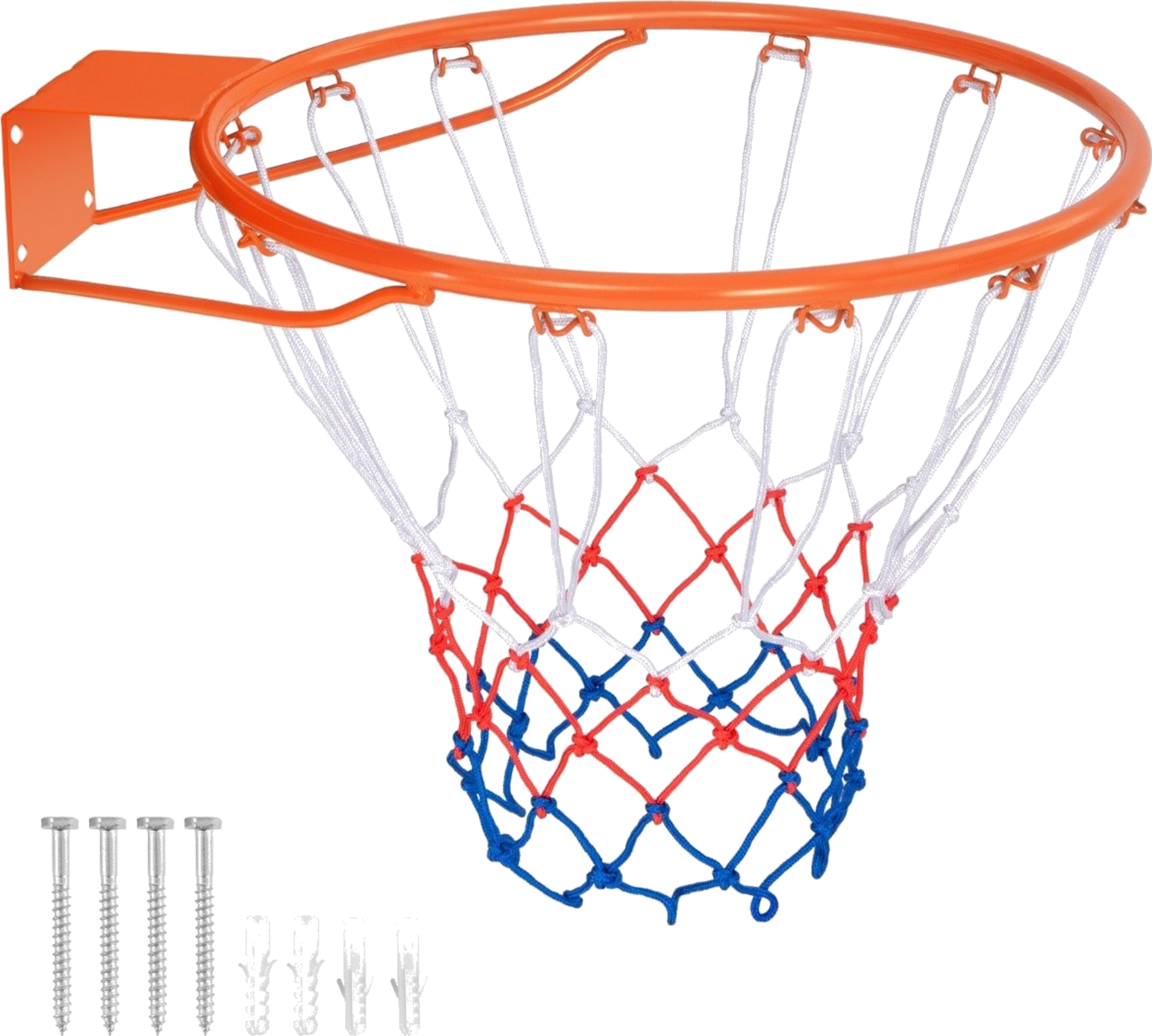 B2X, &Oslash;37cm Basketball Hoop With Ring  Net For Door  Wall Mounted Indoor Mini Basketball Hoop Or