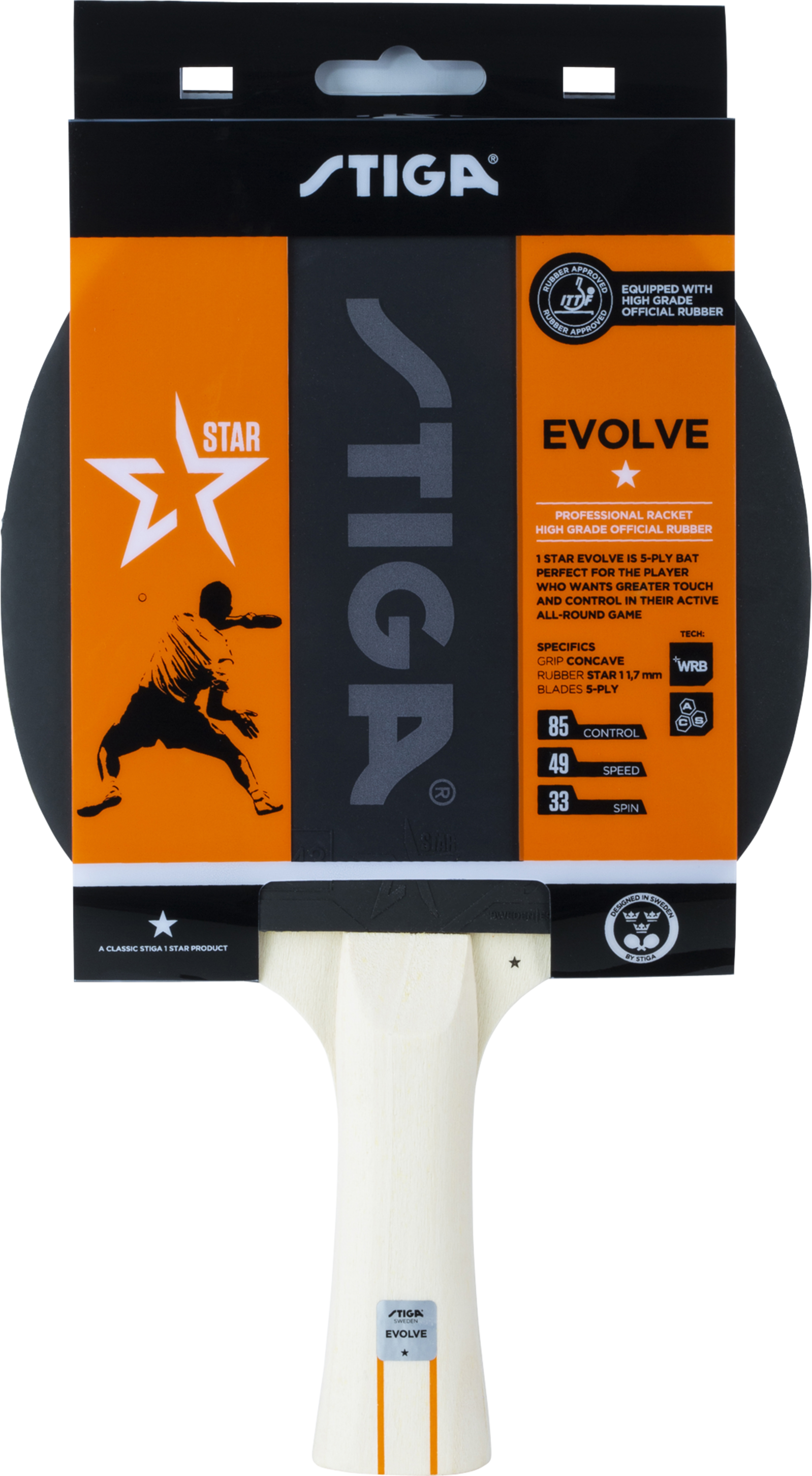 STIGA, 1-star Evolve