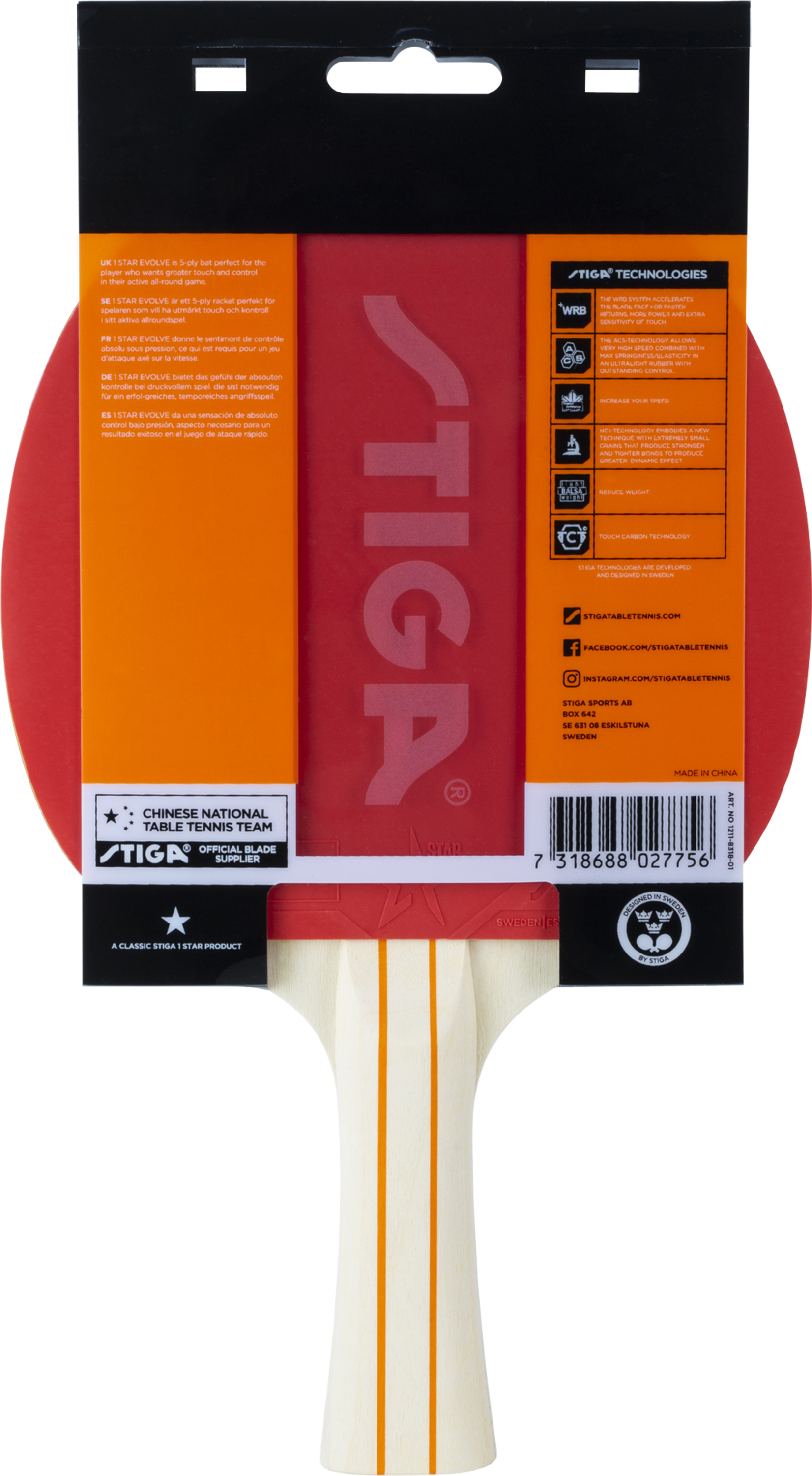 STIGA, 1-star Evolve