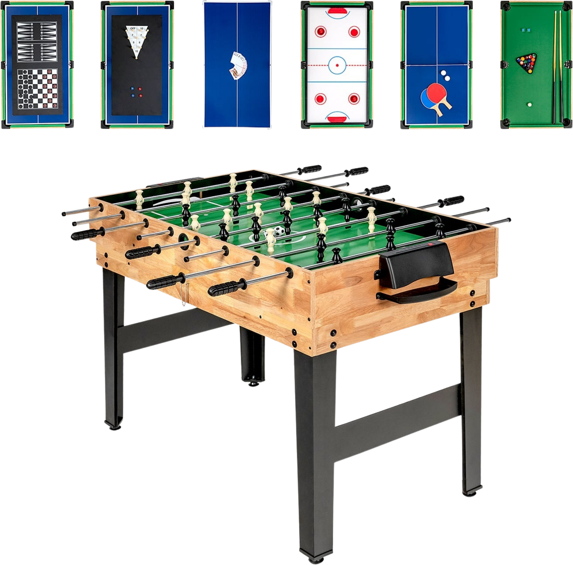 NORTHIX, 10-in-1 Multi-game Table: Foosball, Hockey, Billiards