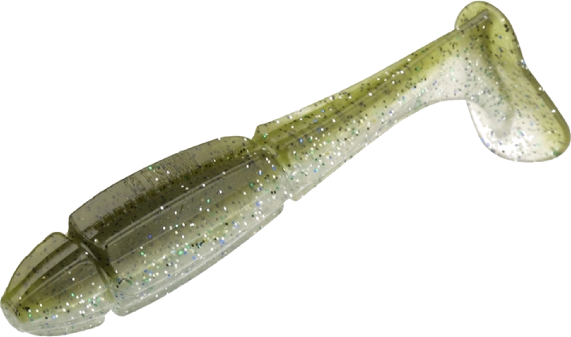 13 FISHING, 13 Fishing Churro Paddle Tail Swimbait, 11cm, 10g - Glitter Bomb - 6pcs