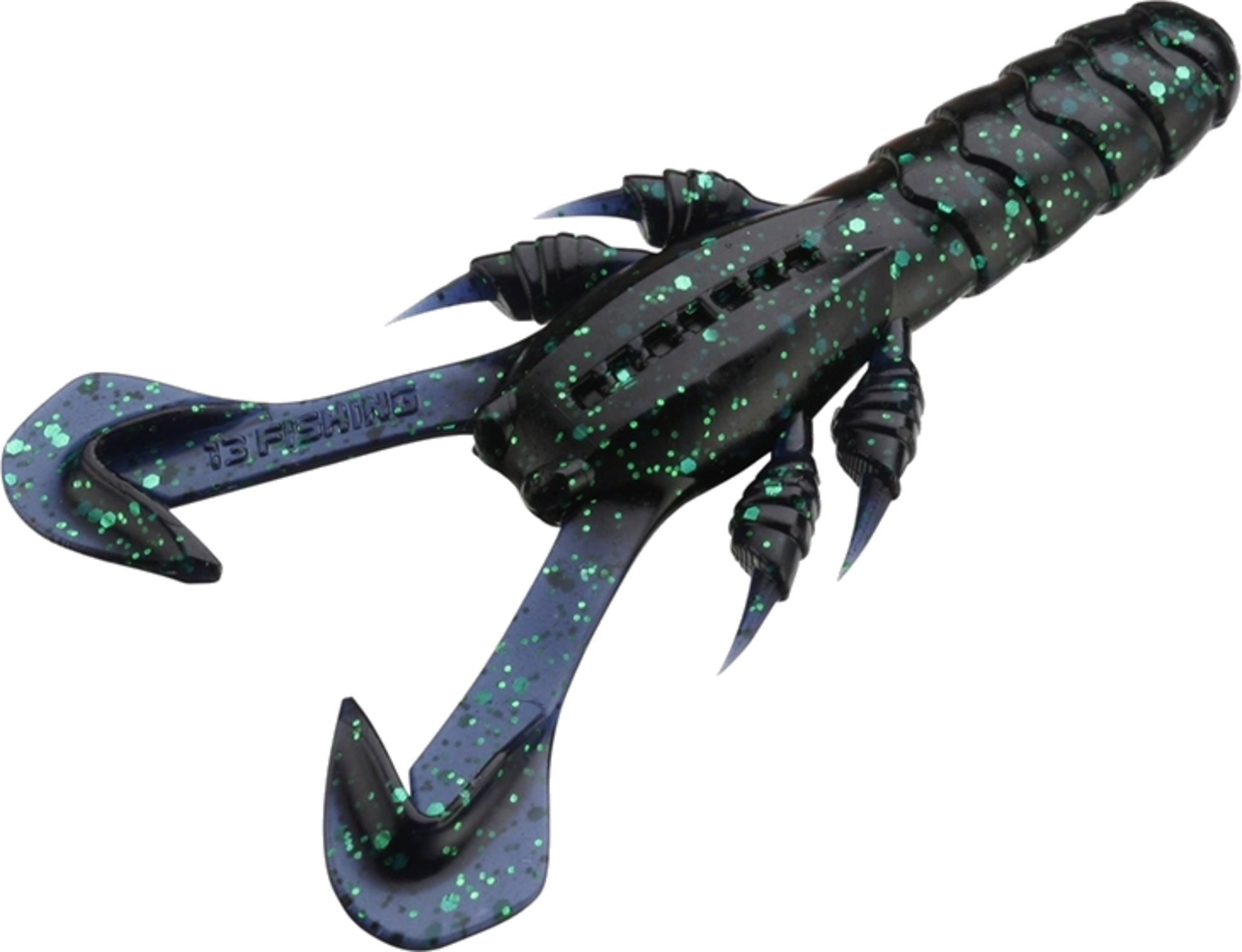 13 FISHING, 13 Fishing Ninja Craw Creature Bait, 7cm, 10g - Witches Brew - 6pcs