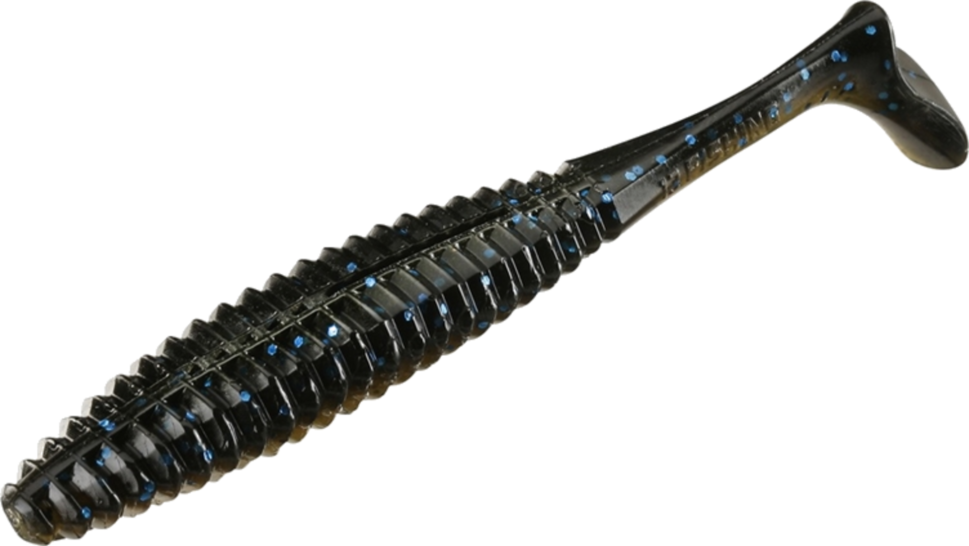 13 FISHING, 13 Fishing Pleasure Shad Swimbait, 11cm, 12g - Black  Tan - 6pcs