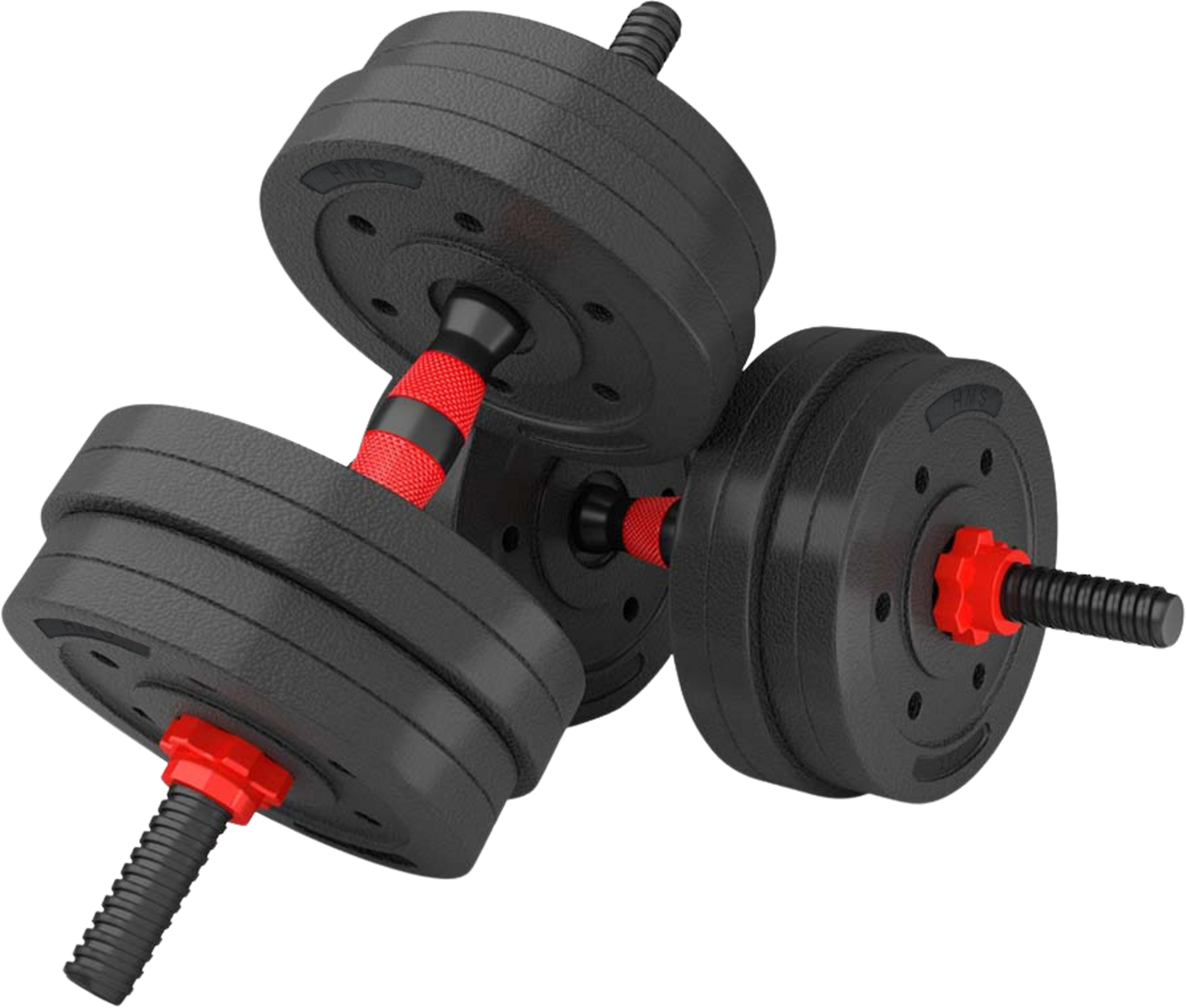NORTHIX, 15 Kg Composite Barbell  Dumbbell Set