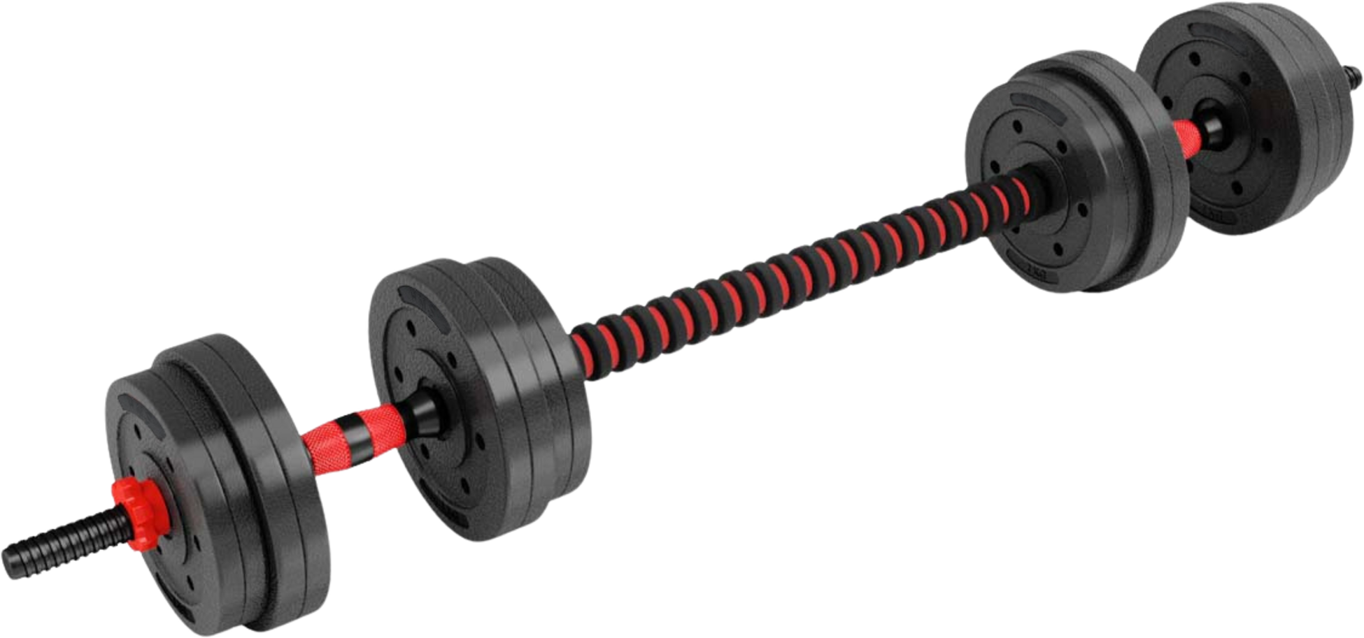 NORTHIX, 15 Kg Composite Barbell  Dumbbell Set