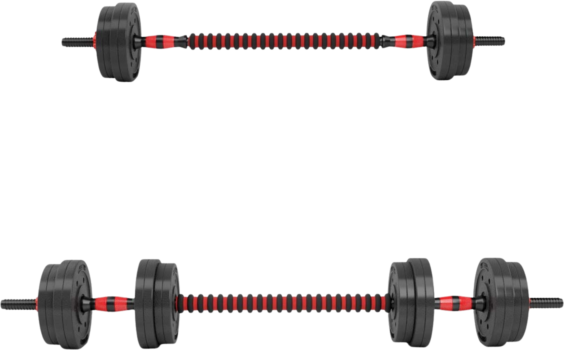 NORTHIX, 15 Kg Composite Barbell  Dumbbell Set