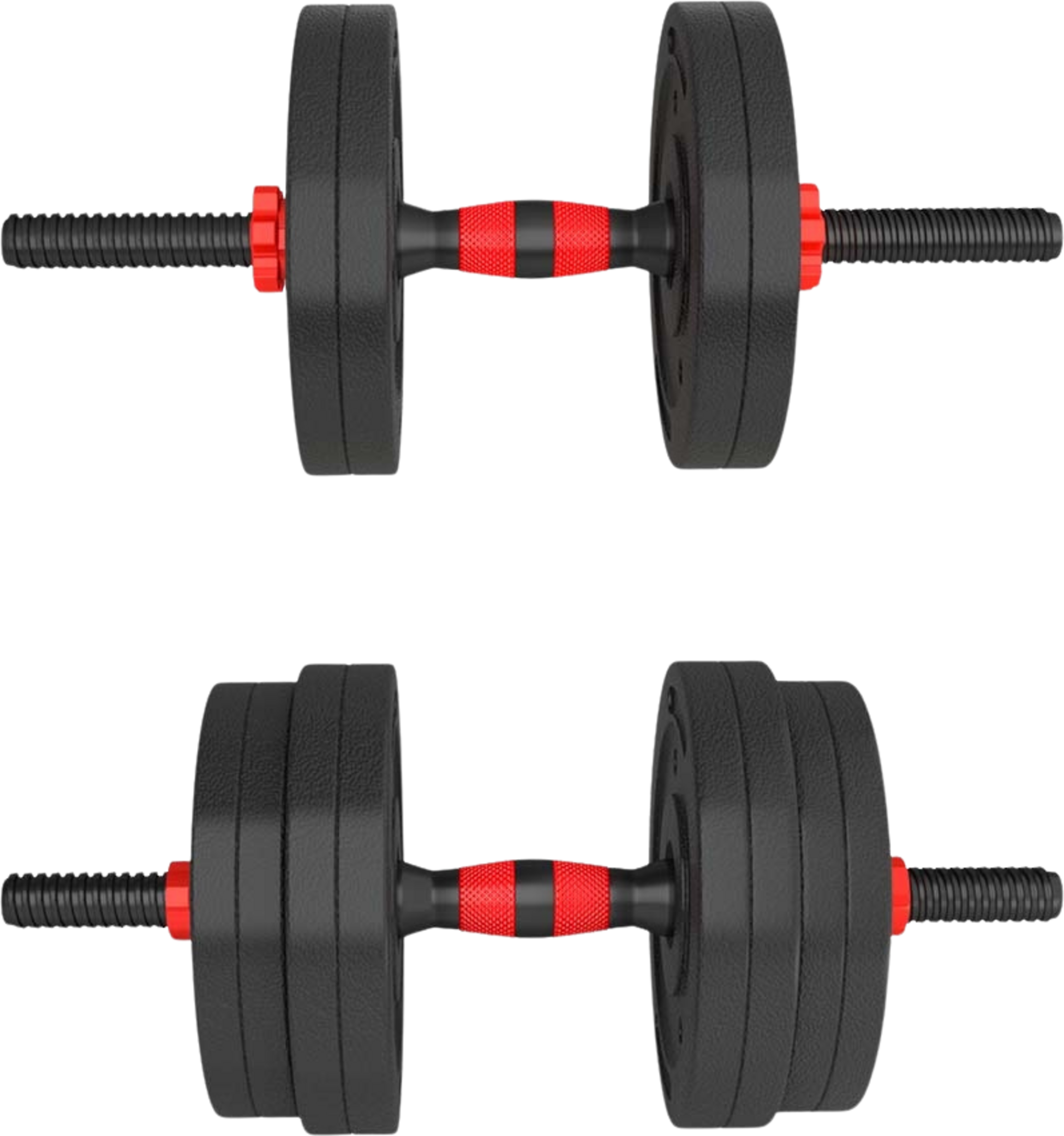 NORTHIX, 15 Kg Composite Barbell  Dumbbell Set
