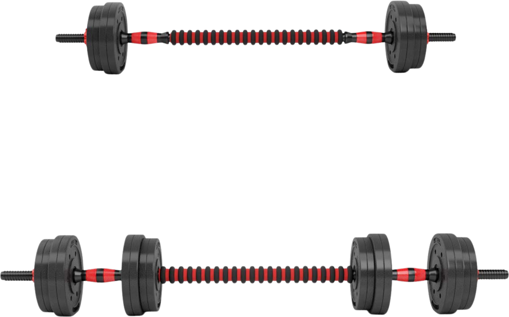 NORTHIX, 15 Kg Composite Barbell  Dumbbell Set