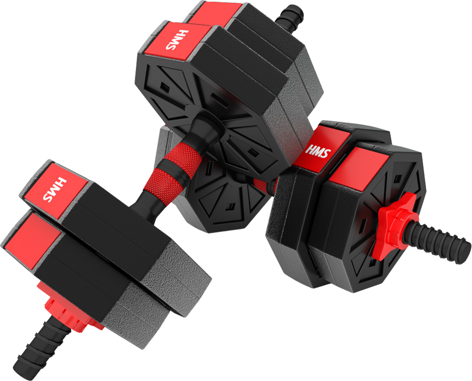 NORTHIX, 15 Kg Composite Barbell  Dumbbells Set