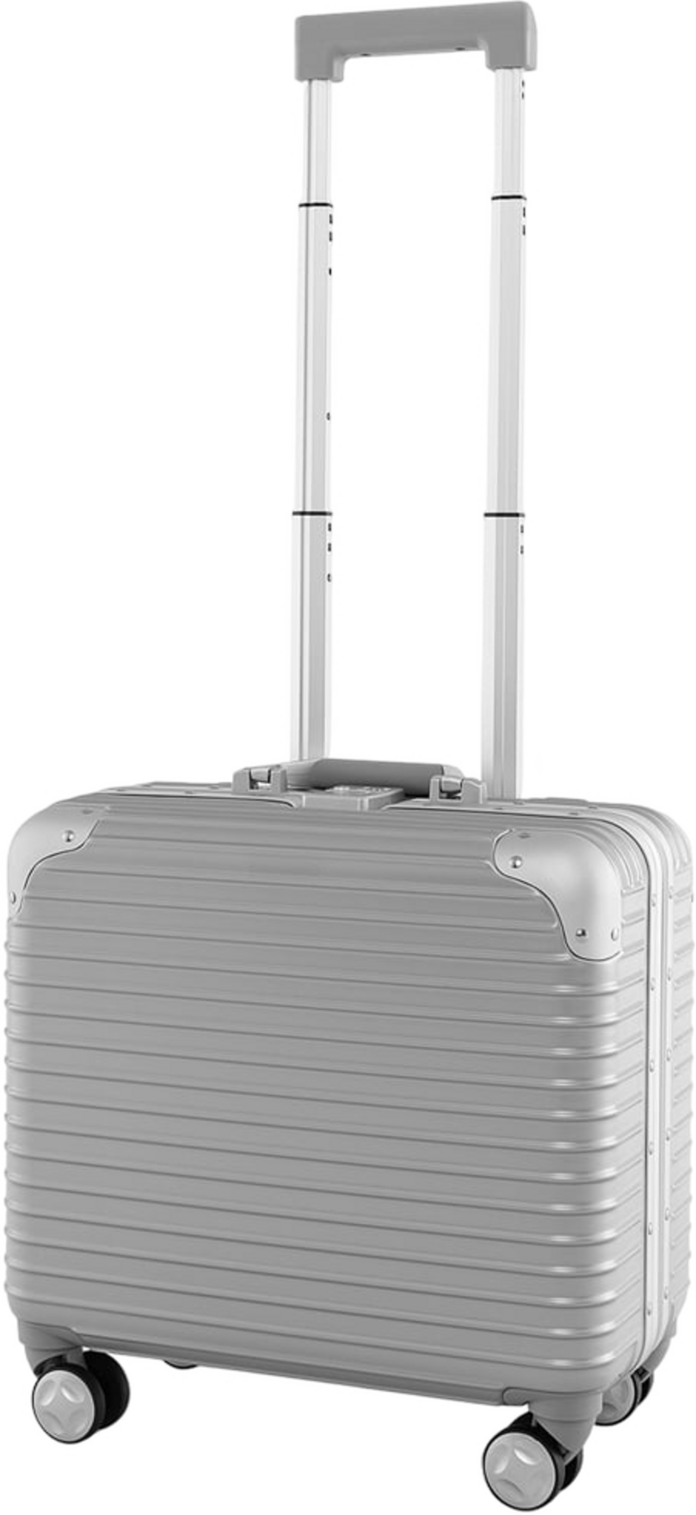 B2X, 16” Hand Luggage 34l Rolling Suitcase With Laptop Compartment  Spinner Wheels 43 X 24 X 44 Cm Silve