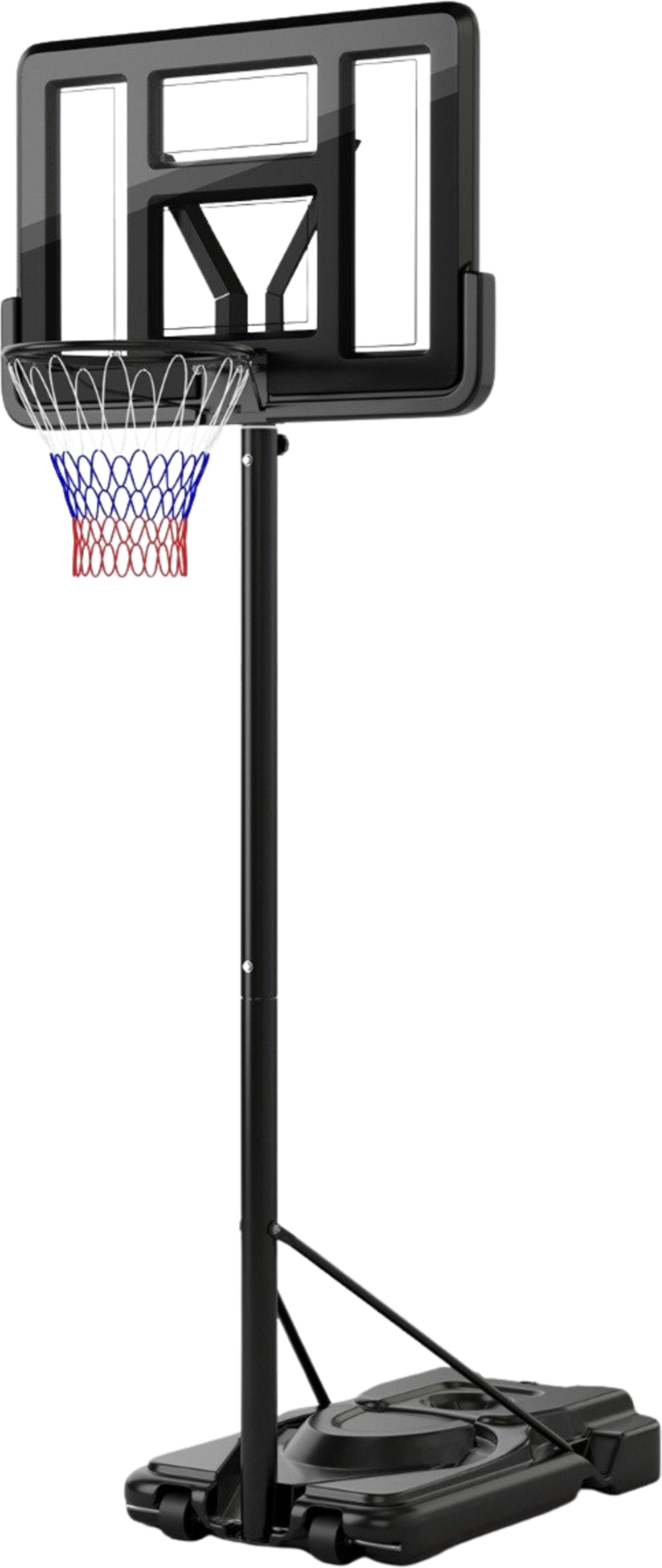 NORTHIX, 170-305cm Height Adjustable Basketball Stand Outdoor Basketball Hoop With Stand