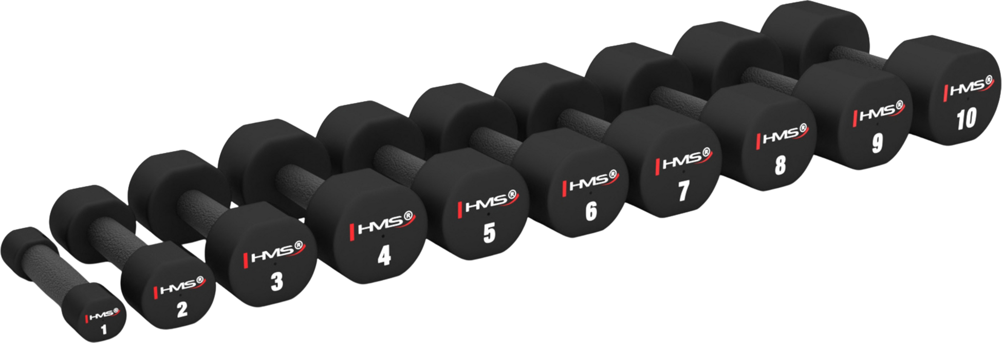 NORTHIX, 18 Kg Polyurethane Dumbbells Set