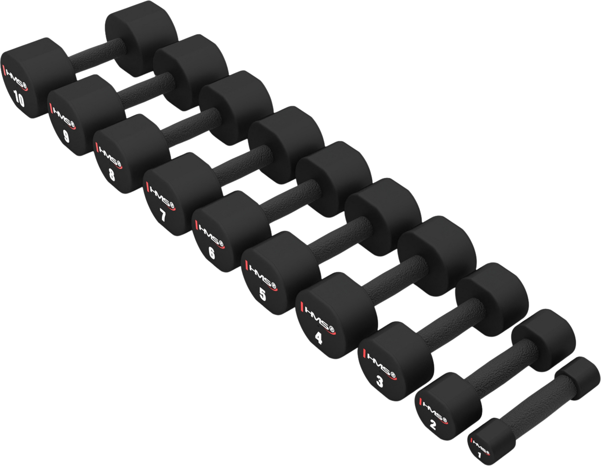 NORTHIX, 18 Kg Polyurethane Dumbbells Set
