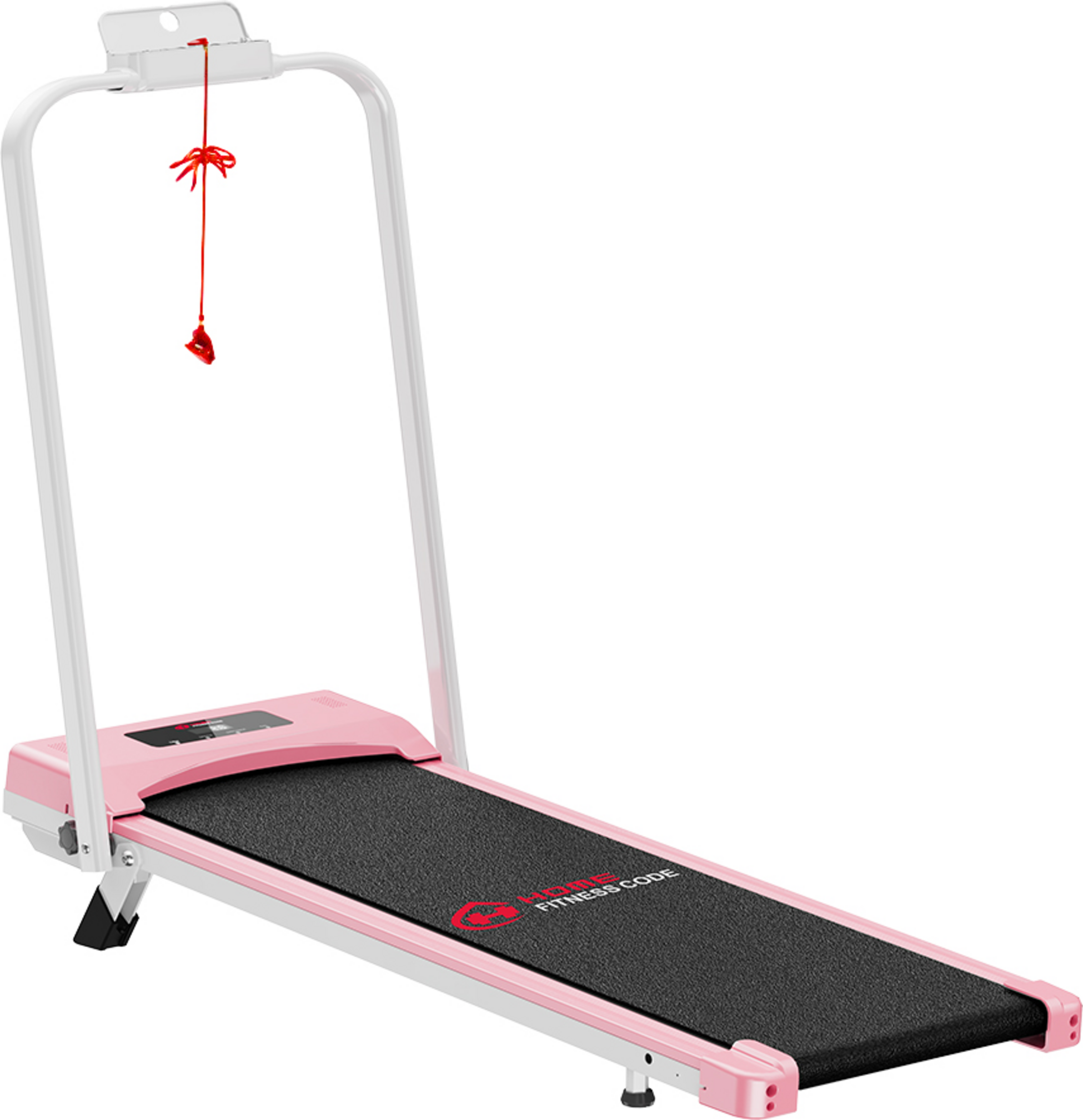 HOMEFITNESSCODE, 2‑i‑1 F&auml;llbart L&ouml;pband 1&ndash;10 Km/h, Lcd, 5% Manuaalinen Kaltevuus(med Matta)