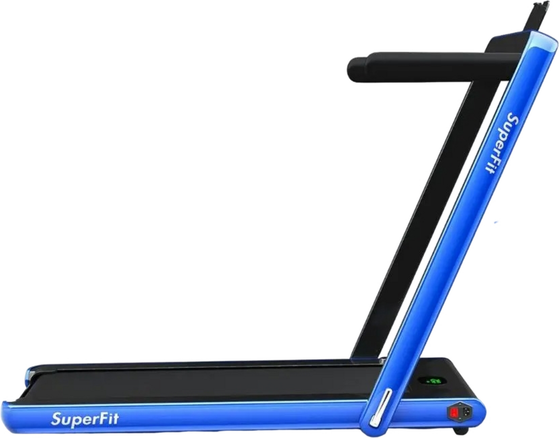 NORTHIX, 2 In 1 Folding Treadmill 2.25 Hp Portable Electric Treadmill Blue
