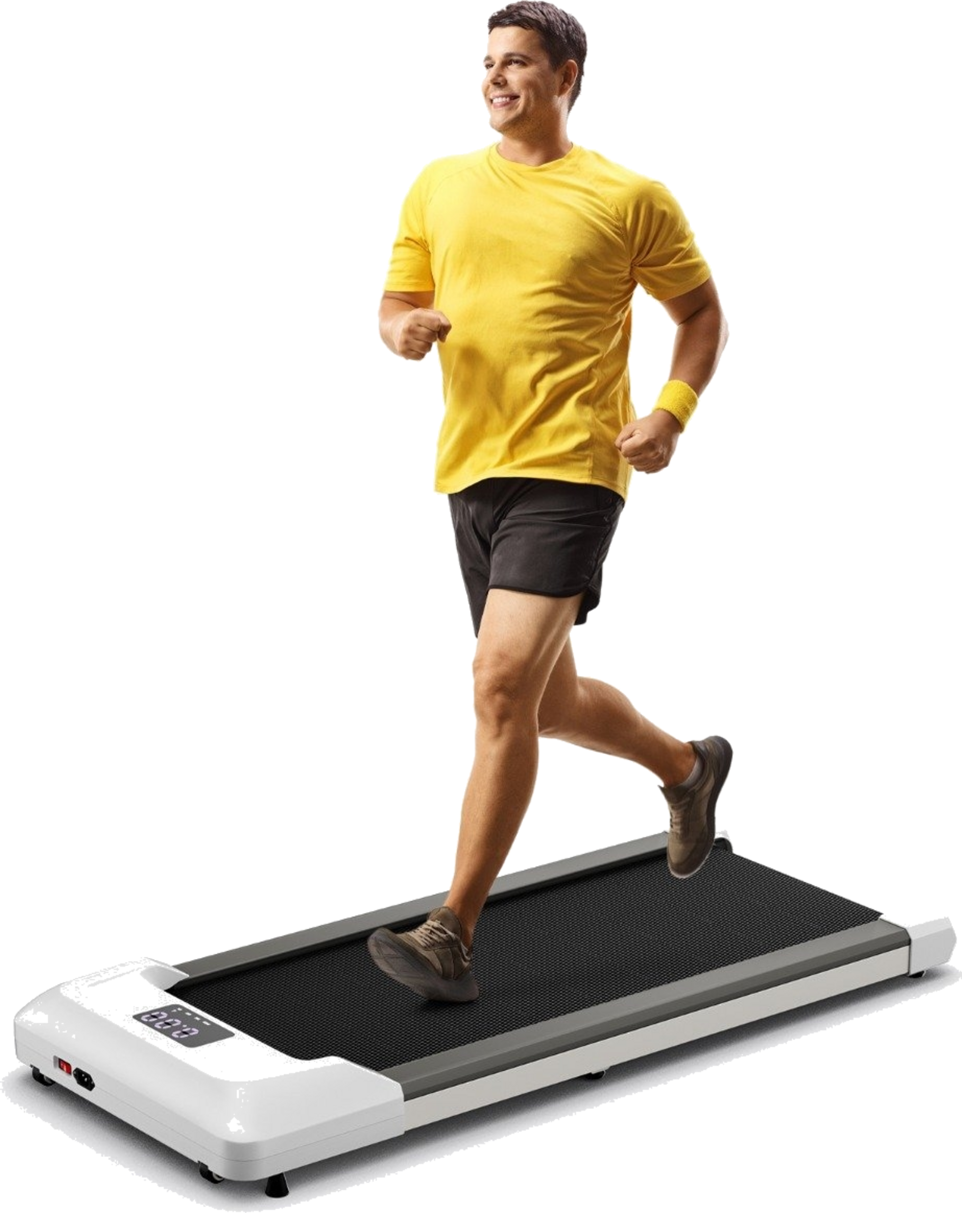 NORTHIX, 2 In 1 Treadmill Under Desk Walking Pad With Led Display 122 X 53 X 15 Cm Gray