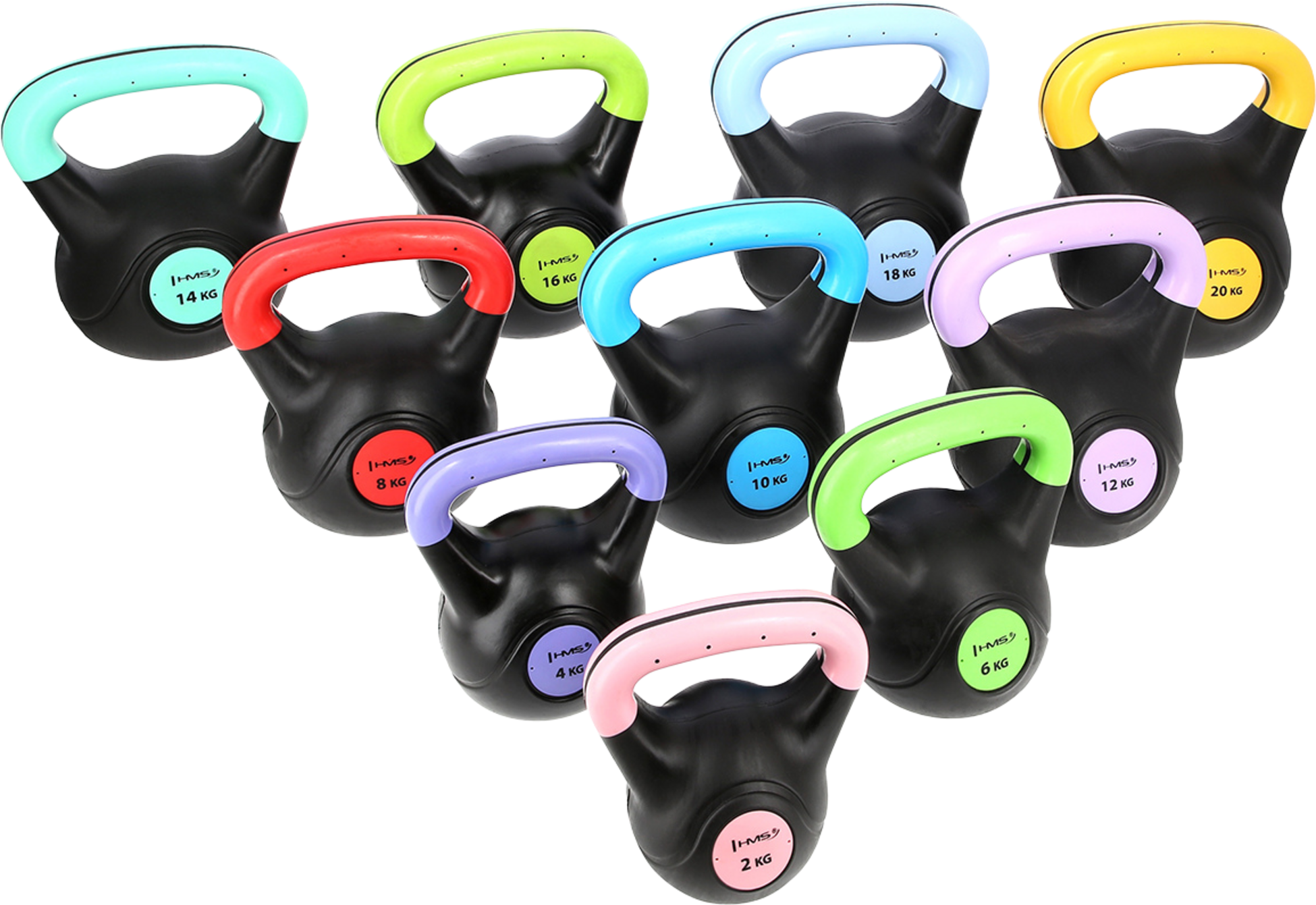 NORTHIX, 2 Kg Composite Kettlebell For Strength Training