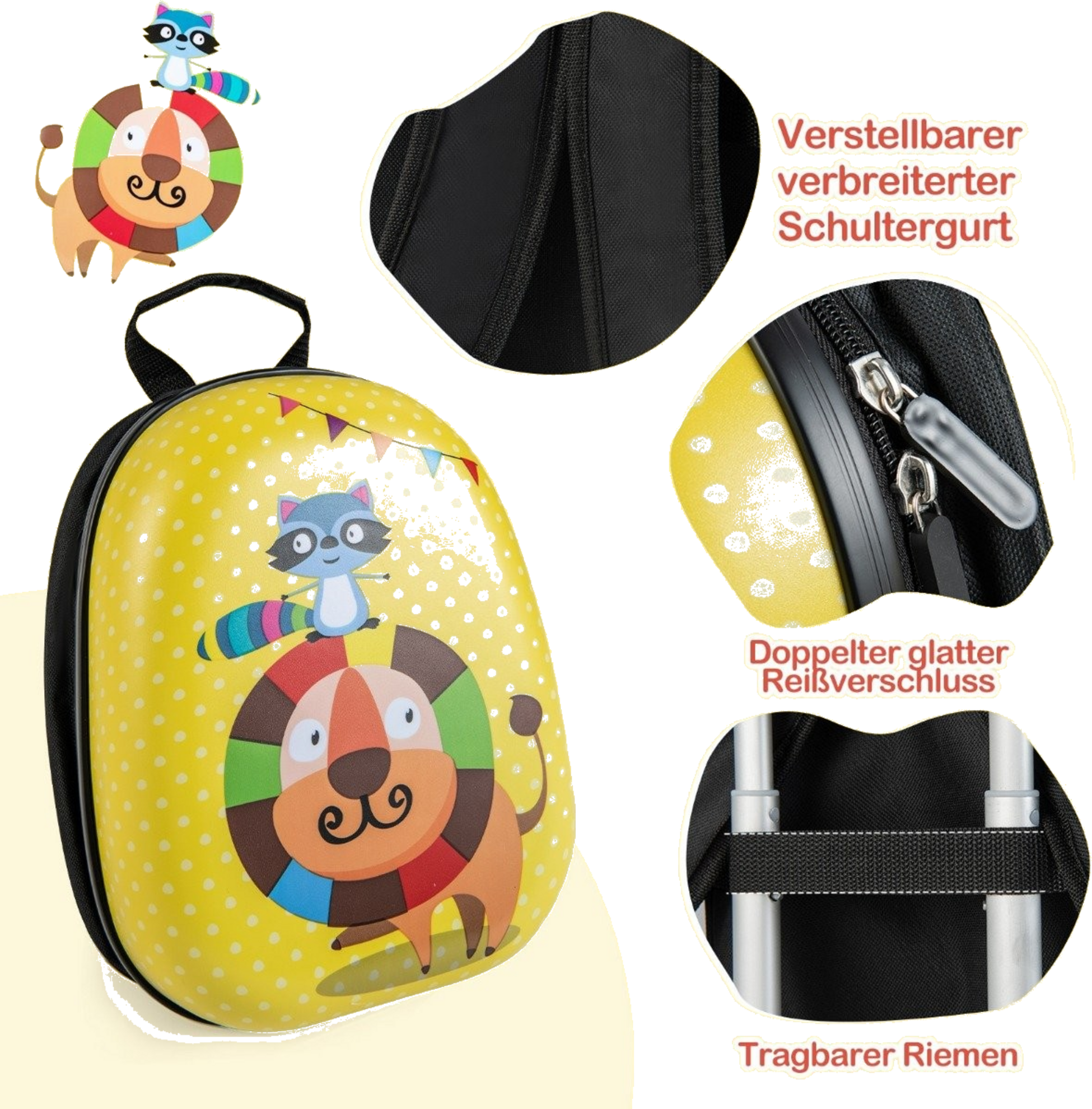 NORTHIX, 2 Piece Kids Luggage Set Hand Luggage And Backpack Set