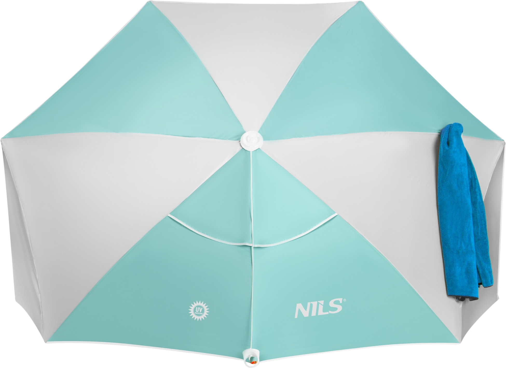 NORTHIX, 2-in-1 Beach Umbrella &ndash; Windbreak, Uv, 180 Cm Floor