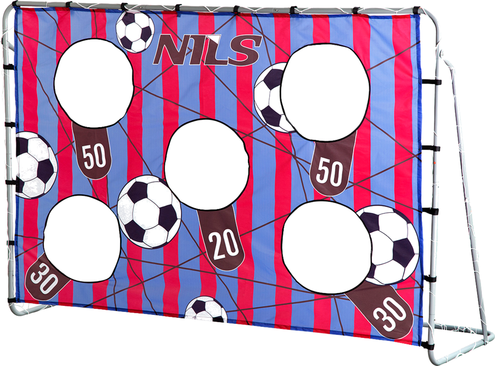 NORTHIX, 2-in-1 Soccer Goal With Net  Target Panel