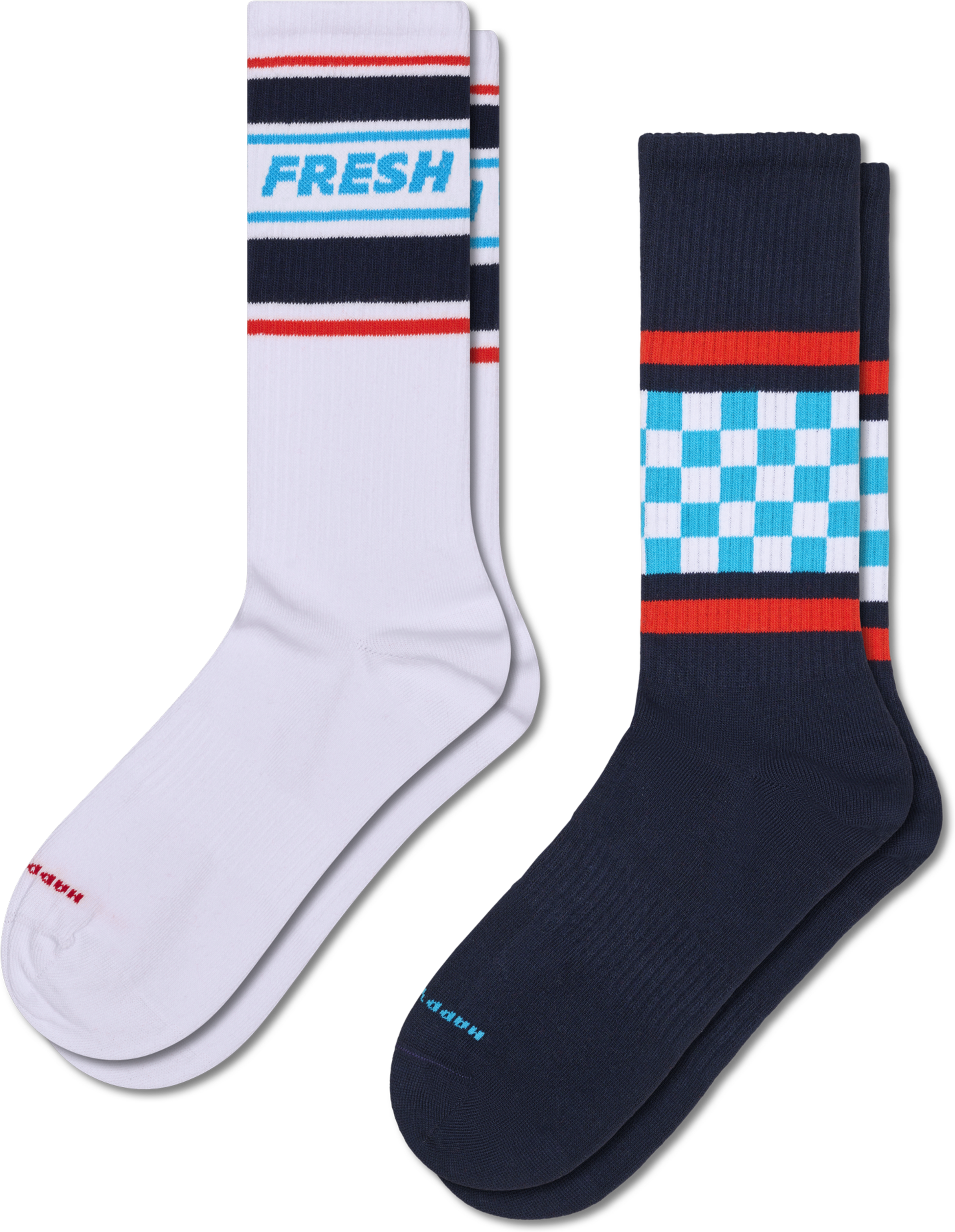 HAPPY SOCKS, 2-pack Fresh Sneaker Socks