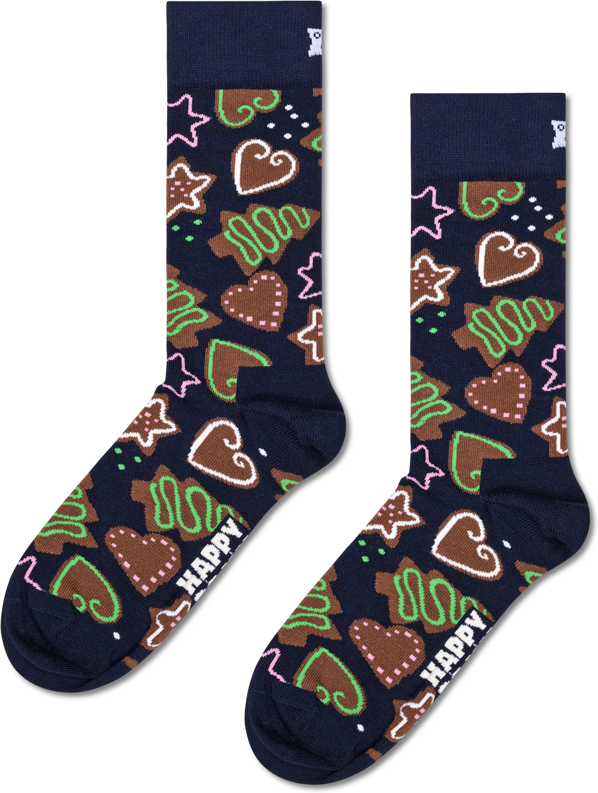 HAPPY SOCKS, 2-pack Gingerbread Heart Socks Gift Set