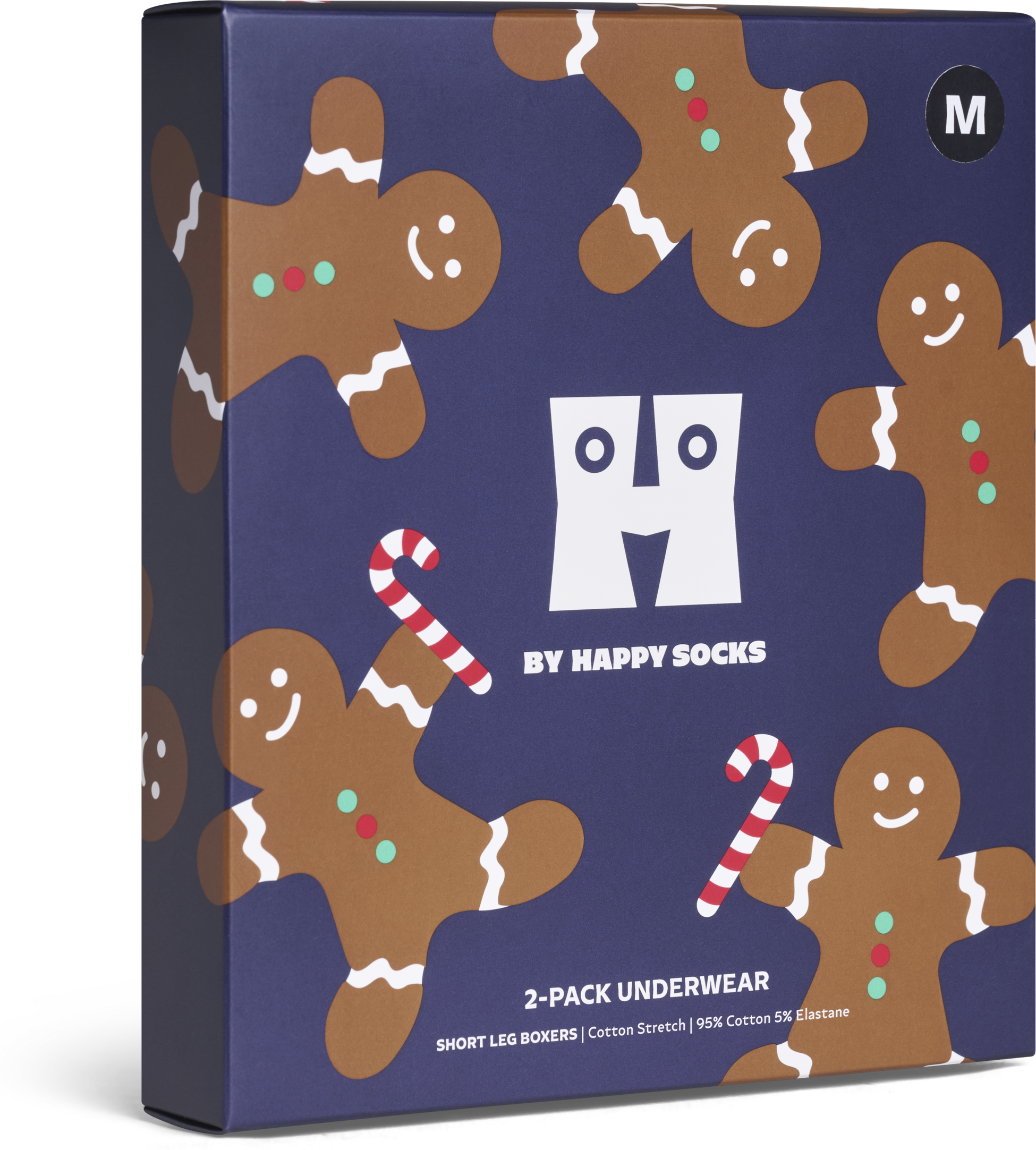 HAPPY SOCKS, 2-pack Gingerbread Short Boxers Gift Set
