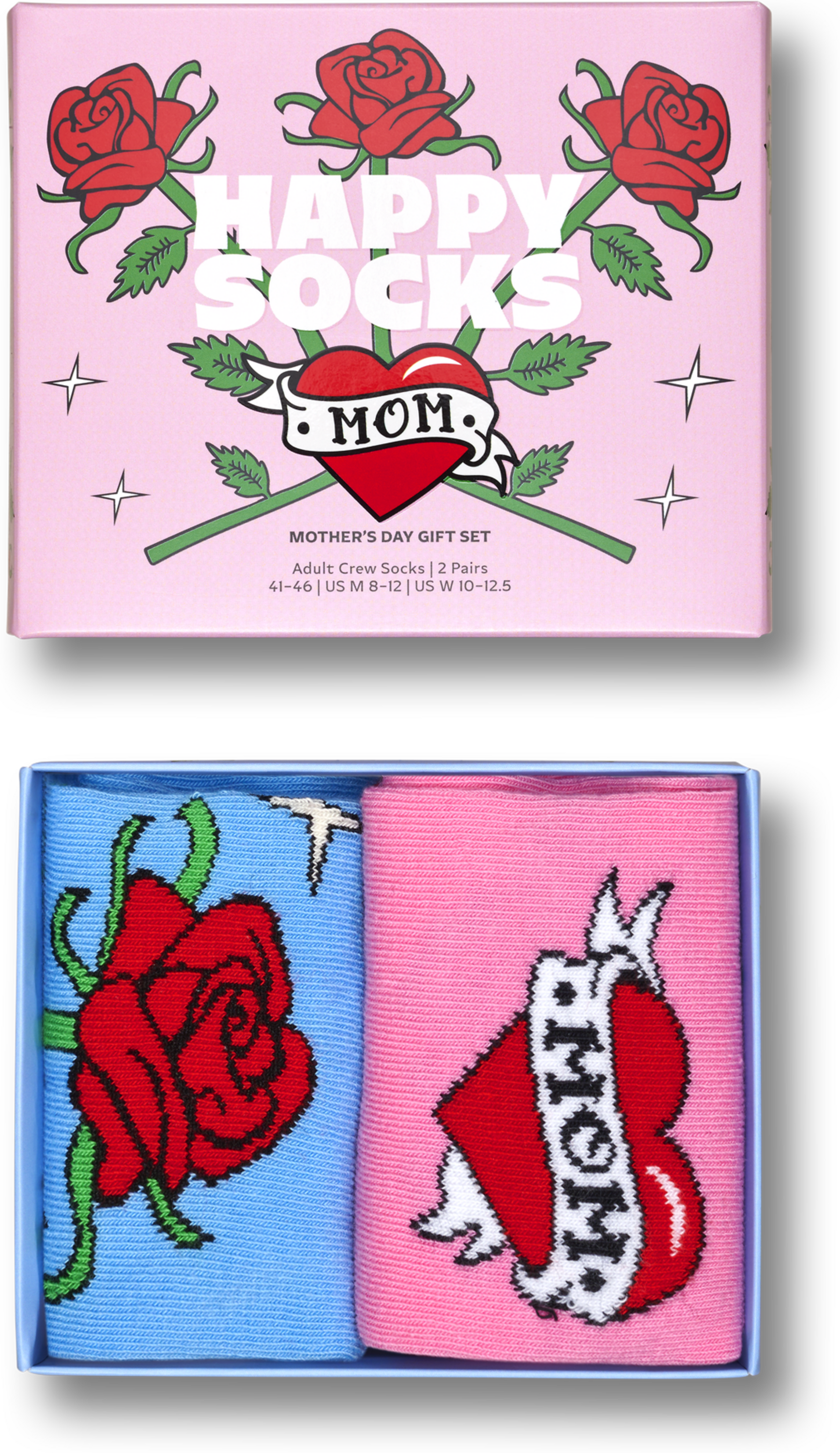 HAPPY SOCKS, 2-pack Mother's Day Socks Gift Set